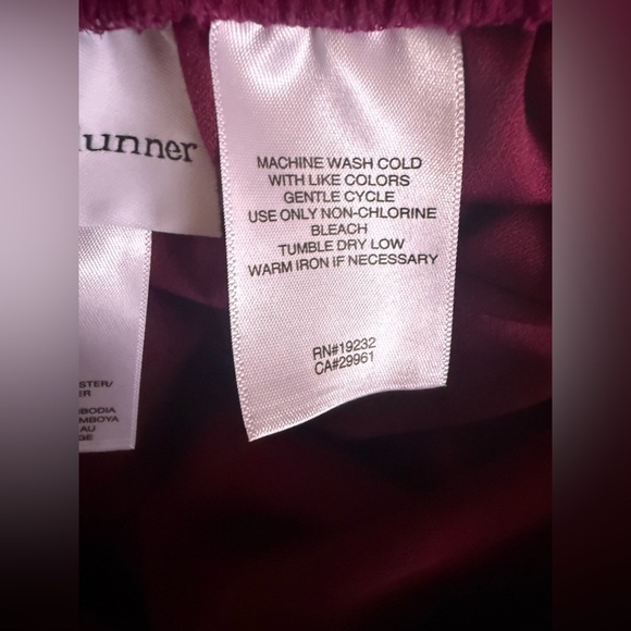 Alfred Dunner Women's Plus Idea Velour Pants Red Size 10 - Picture 6 of 16